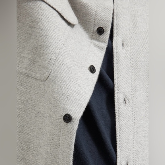 NEW Everlane The Heavyweight Overshirt Uniform in Heathered Grey, Size XS - Picture 3 of 12